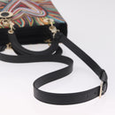 Christian Dior Lady Dior Hand Bag Leather 2way Black Gold Tone Auth 211470SM-9