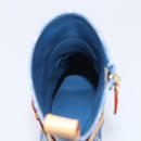 LOUIS VUITTON Monogram Denim Boots 37 Blue LV Auth 211475M-17