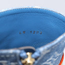 LOUIS VUITTON Monogram Denim Boots 37 Blue LV Auth 211475M-18