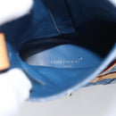 LOUIS VUITTON Monogram Denim Boots 37 Blue LV Auth 211475M-30