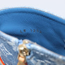 LOUIS VUITTON Monogram Denim Boots 37 Blue LV Auth 211475M-32