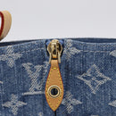 LOUIS VUITTON Monogram Denim Boots 36 Blue LV Auth 211476M-13