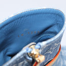 LOUIS VUITTON Monogram Denim Boots 36 Blue LV Auth 211476M-18