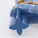 LOUIS VUITTON Monogram Denim Boots 36 Blue LV Auth 211476M-24