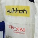 LOUIS VUITTON Multi Logo Jacket Nylon 50 White LV Auth 211477SAM-13