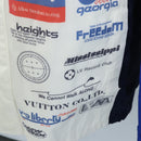 LOUIS VUITTON Multi Logo Jacket Nylon 50 White LV Auth 211477SAM-18