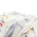 LOUIS VUITTON Multi Logo Jacket Nylon 50 White LV Auth 211477SAM-23