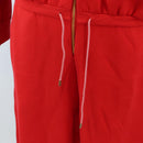 LOUIS VUITTON Monogram Jumpsuit Cotton L Red LV Auth 211479SAM-11