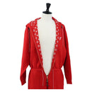 LOUIS VUITTON Monogram Jumpsuit Cotton L Red LV Auth 211479SAM-12