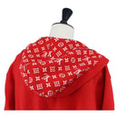 LOUIS VUITTON Monogram Jumpsuit Cotton L Red LV Auth 211479SAM-15