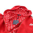 LOUIS VUITTON Monogram Jumpsuit Cotton L Red LV Auth 211479SAM-17