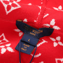 LOUIS VUITTON Monogram Jumpsuit Cotton L Red LV Auth 211479SAM-18