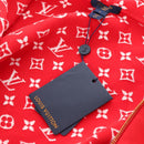 LOUIS VUITTON Monogram Jumpsuit Cotton L Red LV Auth 211479SAM-19