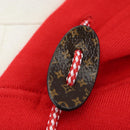 LOUIS VUITTON Monogram Jumpsuit Cotton L Red LV Auth 211479SAM-6