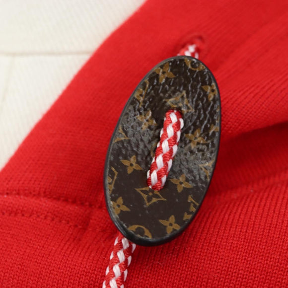 LOUIS VUITTON Monogram Jumpsuit Cotton L Red LV Auth 211479SAM