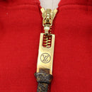 LOUIS VUITTON Monogram Jumpsuit Cotton L Red LV Auth 211479SAM-7