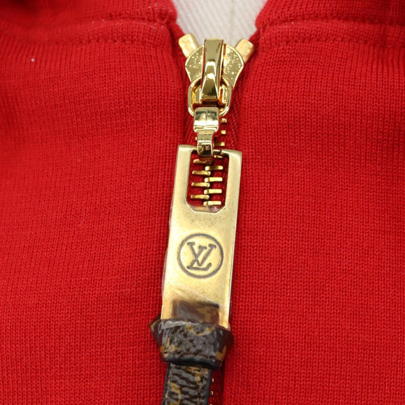 LOUIS VUITTON Monogram Jumpsuit Cotton L Red LV Auth 211479SAM