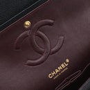 CHANEL Matelasse 25 Chain Shoulder Bag Caviar Skin Black Gold CC Auth 211485SAM-21