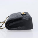 CHANEL Matelasse 25 Chain Shoulder Bag Caviar Skin Black Gold CC Auth 211485SAM-5