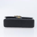 CHANEL Matelasse 25 Chain Shoulder Bag Caviar Skin Black Gold CC Auth 211485SAM-9