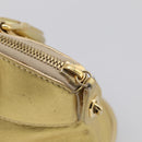 LOUIS VUITTON Suhari Lockit Hand Bag Leather Gold M95433 LV Auth 211489A-18