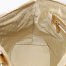 LOUIS VUITTON Suhari Lockit Hand Bag Leather Gold M95433 LV Auth 211489A-23