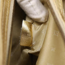 LOUIS VUITTON Suhari Lockit Hand Bag Leather Gold M95433 LV Auth 211489A-26