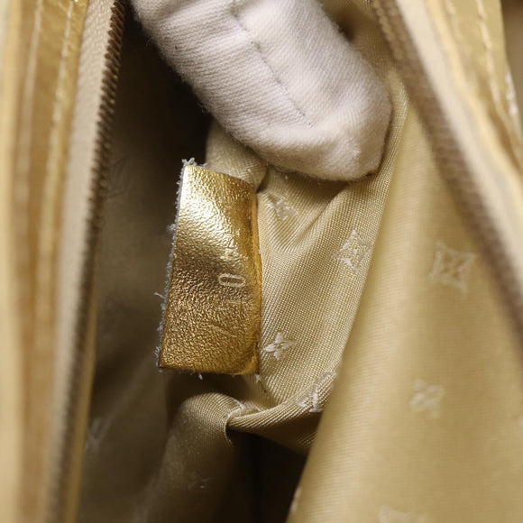 LOUIS VUITTON Suhari Lockit Hand Bag Leather Gold M95433 LV Auth 211489A