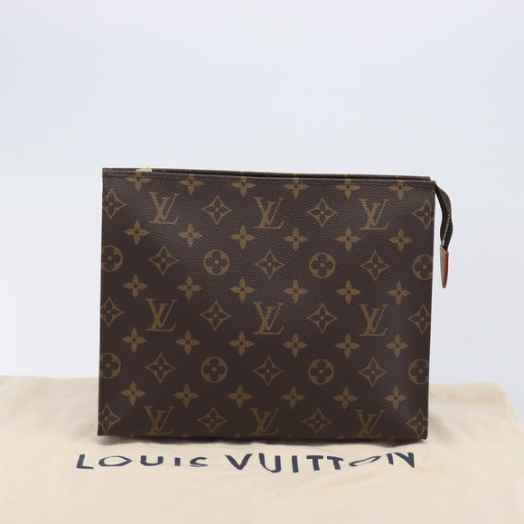 LOUIS VUITTON Monogram Poche Toilette 26 Pouch M47542 LV Auth 211491V