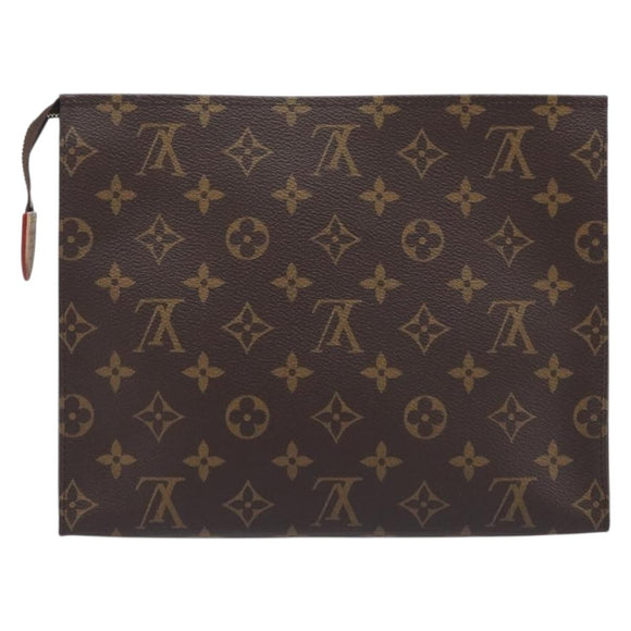 LOUIS VUITTON Monogram Poche Toilette 26 Pouch M47542 LV Auth 211491V
