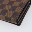 LOUIS VUITTON Damier Ebene Portefeuille Tresor Wallet N61736 LV Auth 211506V-10