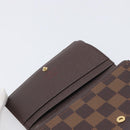 LOUIS VUITTON Damier Ebene Portefeuille Tresor Wallet N61736 LV Auth 211506V-15