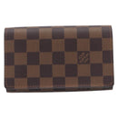 LOUIS VUITTON Damier Ebene Portefeuille Tresor Wallet N61736 LV Auth 211506V-2