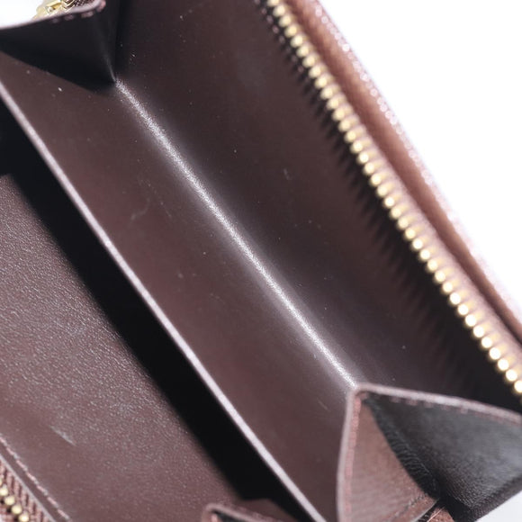LOUIS VUITTON Damier Ebene Portefeuille Tresor Wallet N61736 LV Auth 211506V