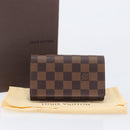 LOUIS VUITTON Damier Ebene Portefeuille Tresor Wallet N61736 LV Auth 211506V-27