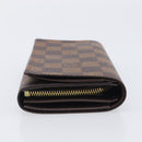 LOUIS VUITTON Damier Ebene Portefeuille Tresor Wallet N61736 LV Auth 211506V-4