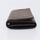 LOUIS VUITTON Damier Ebene Portefeuille Tresor Wallet N61736 LV Auth 211506V-5