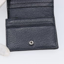 GUCCI GG Supreme Ophidia Sherry Line Wallet PVC Navy Silver 523155 Auth 211508V-15