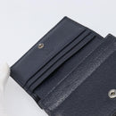 GUCCI GG Supreme Ophidia Sherry Line Wallet PVC Navy Silver 523155 Auth 211508V-17