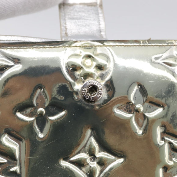 LOUIS VUITTON Monogram Miroir Agenda PM Day Cover Argent R20963 LV Auth 211509A