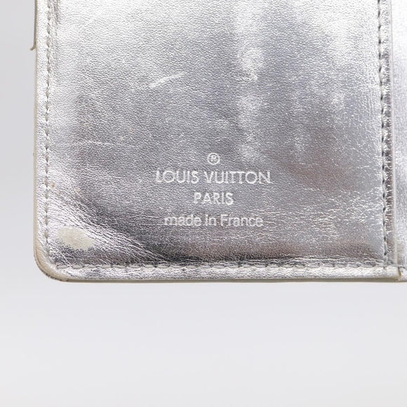 LOUIS VUITTON Monogram Miroir Agenda PM Day Cover Argent R20963 LV Auth 211509A