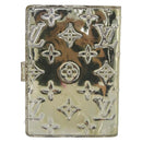 LOUIS VUITTON Monogram Miroir Agenda PM Day Cover Argent R20963 LV Auth 211509A-3