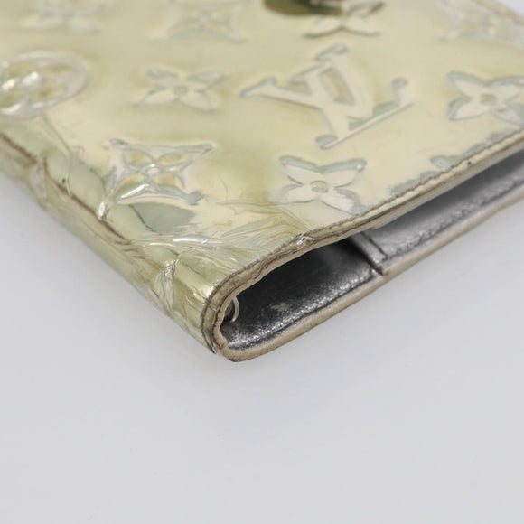 LOUIS VUITTON Monogram Miroir Agenda PM Day Cover Argent R20963 LV Auth 211509A
