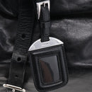 PRADA Vitellolux Tote Bag Leather Black Silver Auth 211512A-14