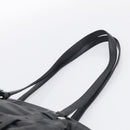 PRADA Vitellolux Tote Bag Leather Black Silver Auth 211512A-8
