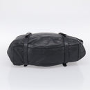 PRADA Vitellolux Tote Bag Leather Black Silver Auth 211512A-9