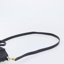 CELINE Luggage Nano shopper Hand Bag Leather 2way Black Gold Auth 211515V-11