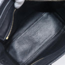 CELINE Luggage Nano shopper Hand Bag Leather 2way Black Gold Auth 211515V-23