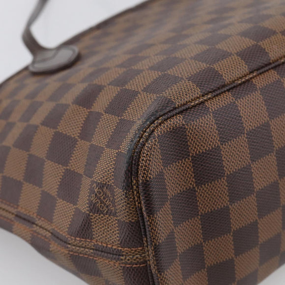 LOUIS VUITTON Damier Ebene Neverfull PM Tote Bag N51109 LV Auth 211517V
