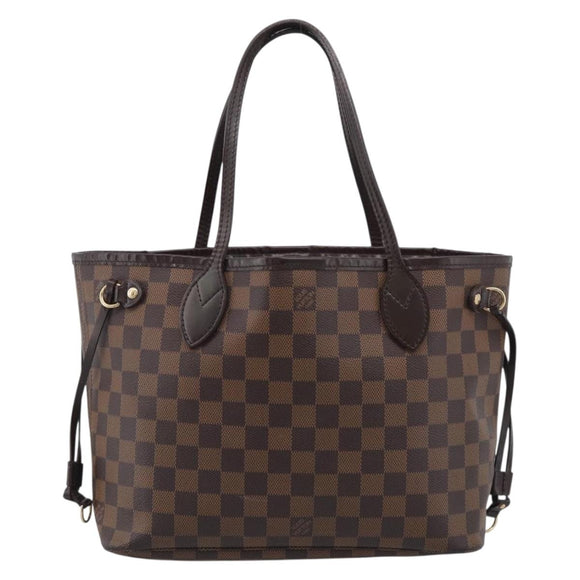 LOUIS VUITTON Damier Ebene Neverfull PM Tote Bag N51109 LV Auth 211517V
